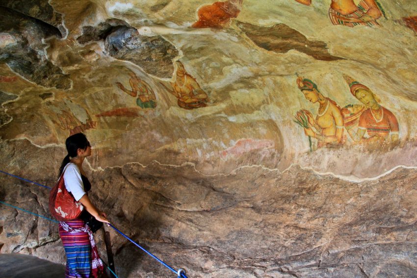 Sigiriya frescoes, Sri Lanka 8 days tour, 8 day sri lanka trip 
