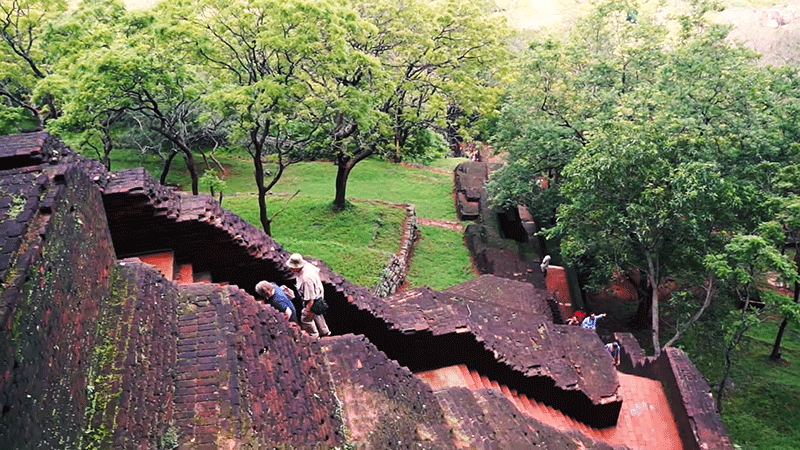 Sigiriya rock fortress climb